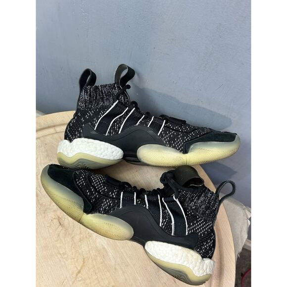 Adidas Crazy BYW X Boost Basketball 2019 Primeknit DB2743‎ Black Oreo Mens 6.5 - Picture 4 of 7